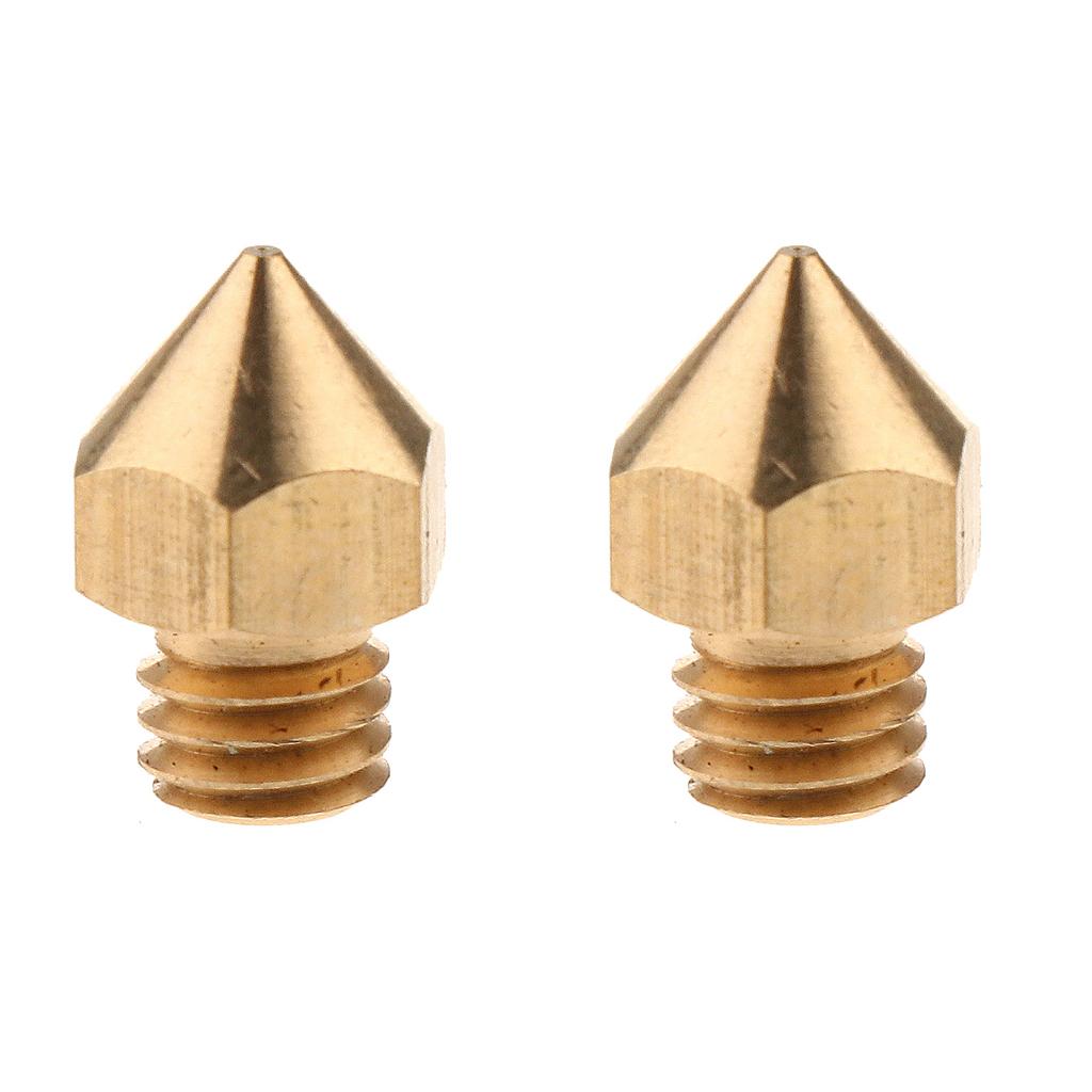 2Pieces Metal Nozzle for 1.75 Filament V6 Hotend Extruder 3D Printer Parts