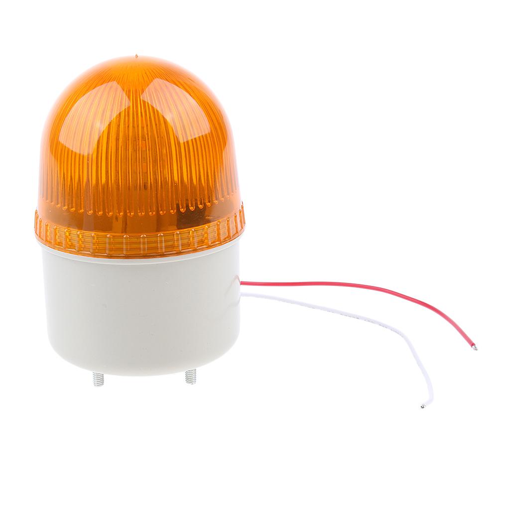 12V Strobo Warning Light Signal Beacon Yellow With Audible Alarming, of Single stroboscopic light mode