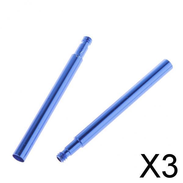 3xRoad Bike Bicycle Presta Valve Extender Extension Adapter Alloy 70mm Blue