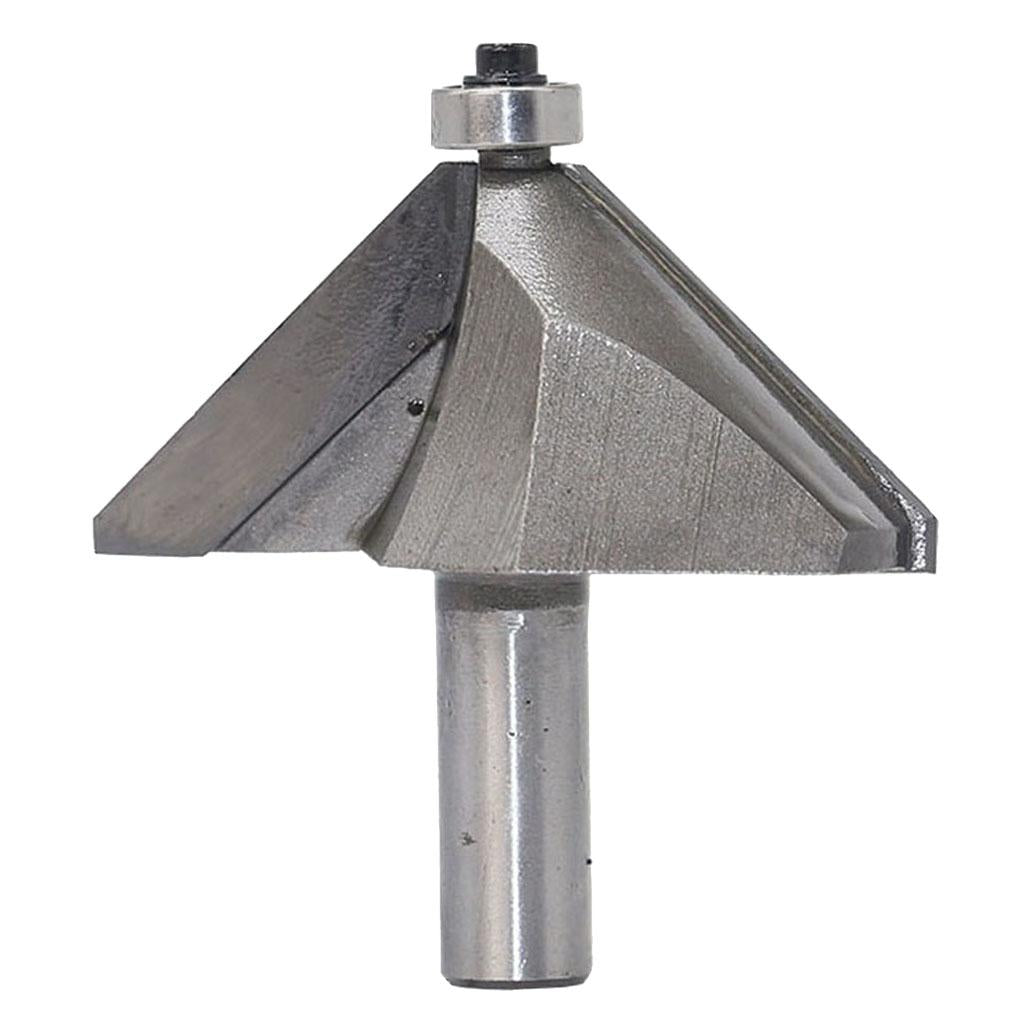 45 degrees Chamfer Router Bit for Carpentry Rounding Beveling 1/2" Shank 16