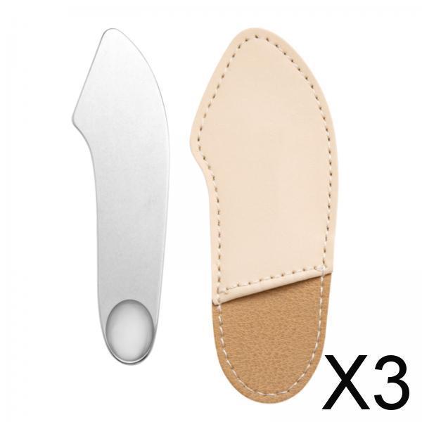 3xMakeup Spatula Easy to Clean Stainless Steel Makeup Mixing Spatula Tool with Bag