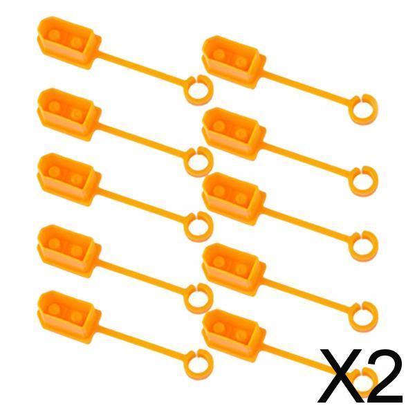 2xXT60 Male Female Plug Dust Protector Shell for Lipo Battery yellow