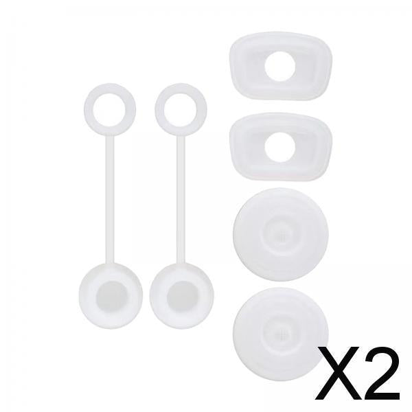 2xLeak Stopper Dustproof Portable Straw Plug Splashproof Straw Cover Cap