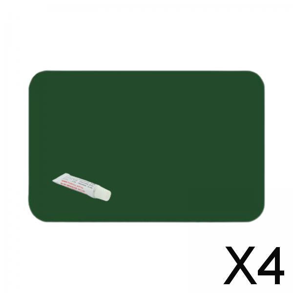 4xInflatable Boat Patch Waterproof Heavy Duty for Dinghy Rubber Boat Water Toy Green