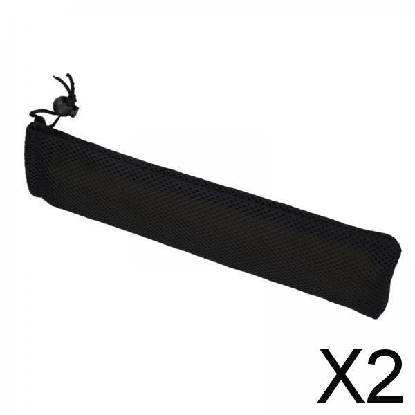 2xNunchucks Bag Black Durable Carrying Bag for Wooden Aluminum Alloy Nunchucks