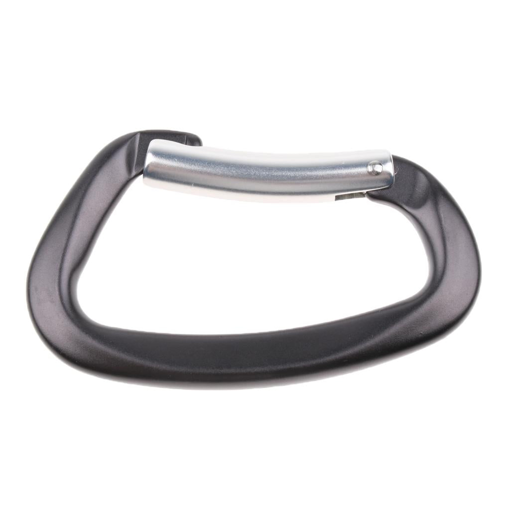 12KN Aluminium Spring Clip Carabiner Buckle For Climbing Backpack Key Hook Gray
