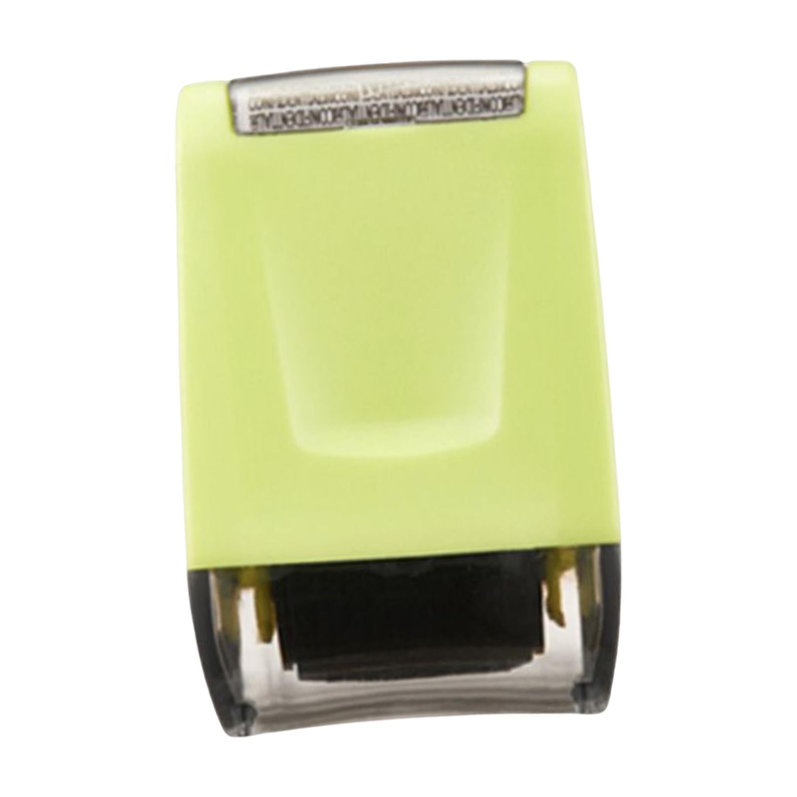 Identity Protection Roller Stamp Refillable Privacy Roller for Messy Code Green
