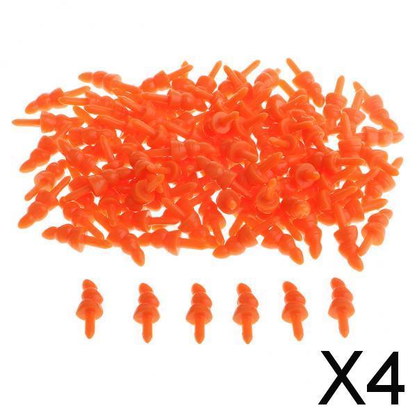 4x100 Pieces Plastic Long Safety Noses for Doll Animal Toys Making Accessories