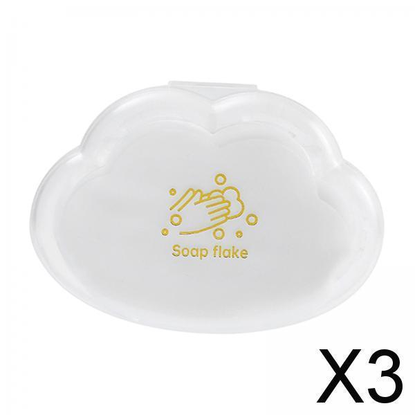 3x50Pcs Soap Sheets for Hand Washing for Backpacking, Traveling Camping white