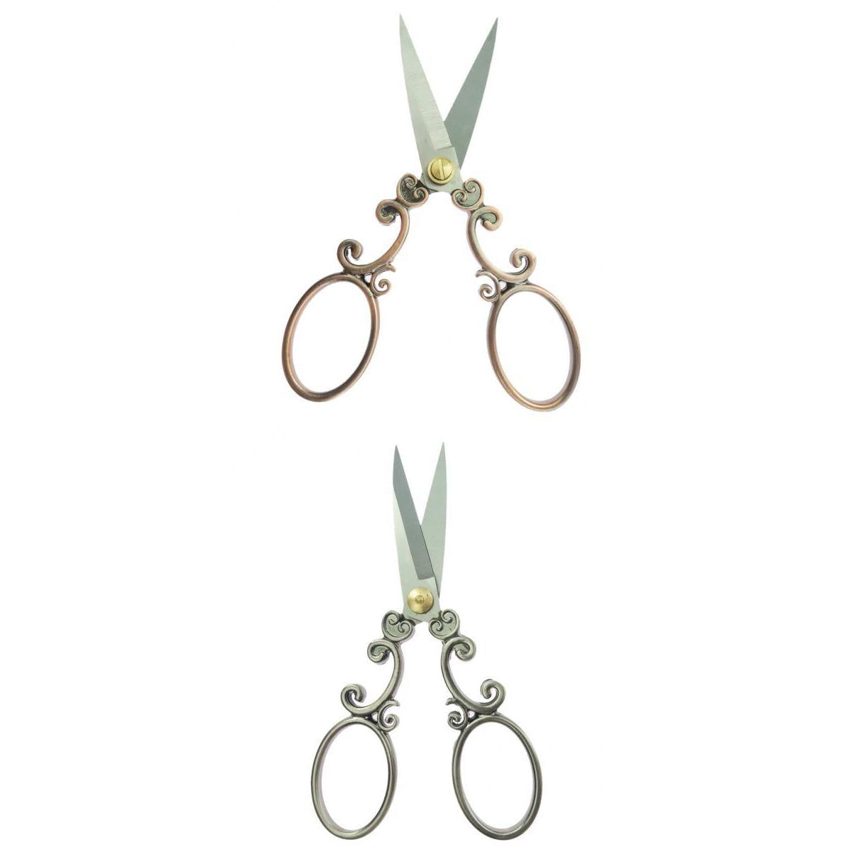 2pcs Vintage Flower Sewing Embroidery Scissors Cross Stitch Tool