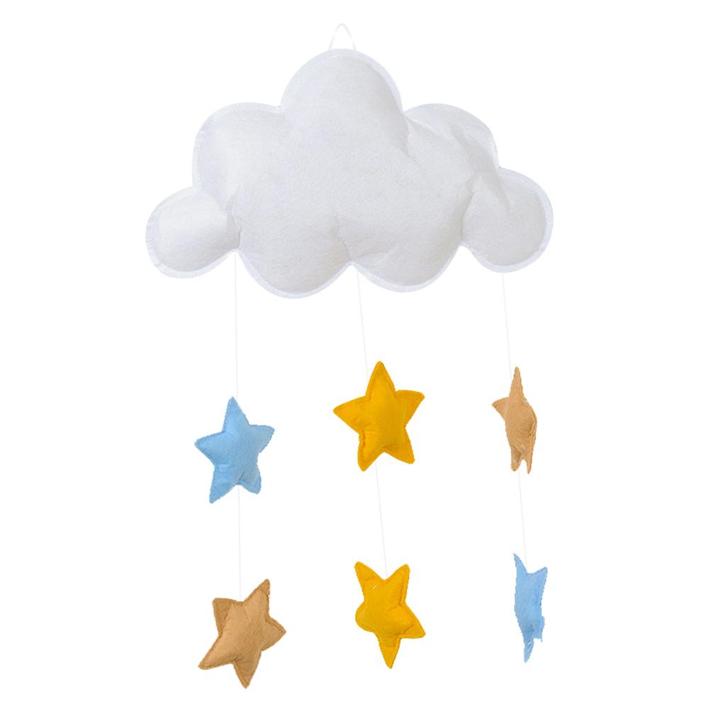 Love Heart Star Baby Nursery Mobile Wall Hanging Decor Star White