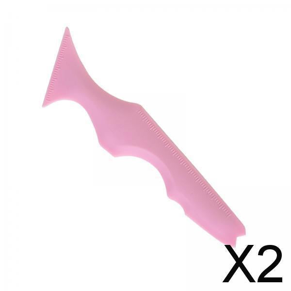 2xMultifunctional Eyeliner Stencils Makeup Aid Tool Reusable  Pink