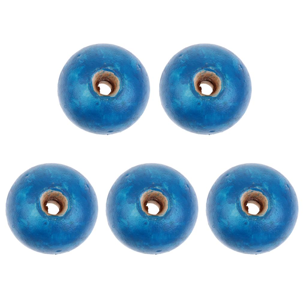 5 Pieces Water Ski Fishing Anchor Swimming Rope Line Lane Floats Ball Blue