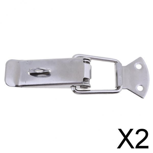 2xStainless Steel Door Safety Swivel Locking Hasp Latch for Boat Caravan RV
