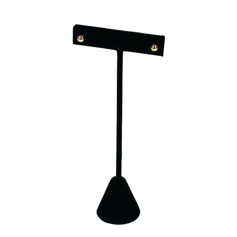 Black Velvet Hovering T-bar Bracelet Necklace Rack High Stand Jewelry Display Stand