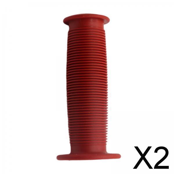 2xBike Handlebar Grip Durable Bicycle Handle Grips for Biking Skateboard Bikes Dark Red
