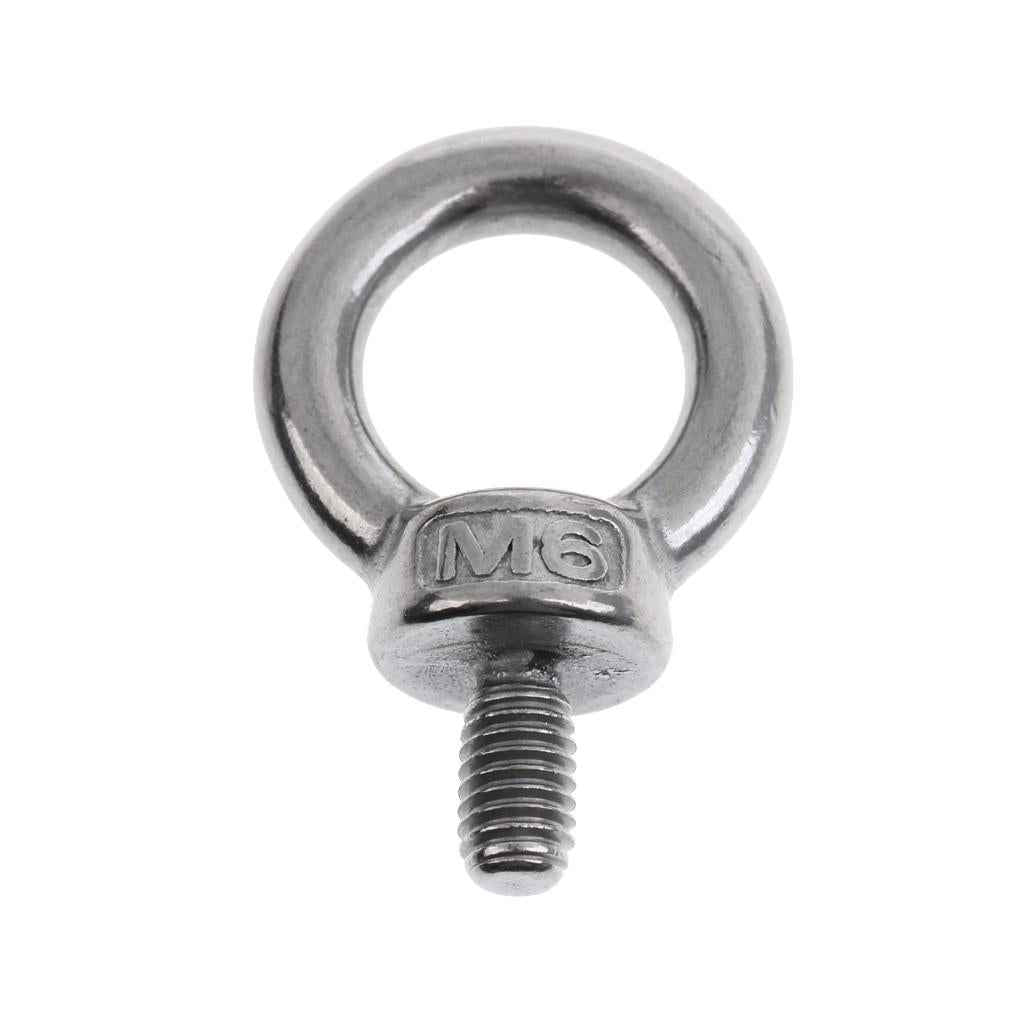 304 Stainless Steel Machine Shoulder Lift Eye Bolt Din 580 Marine Silver