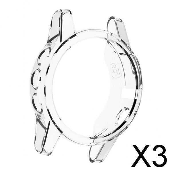 3xSmart Watch Screen Case Cover Silicone Protector for Garmin Fenix 5S white