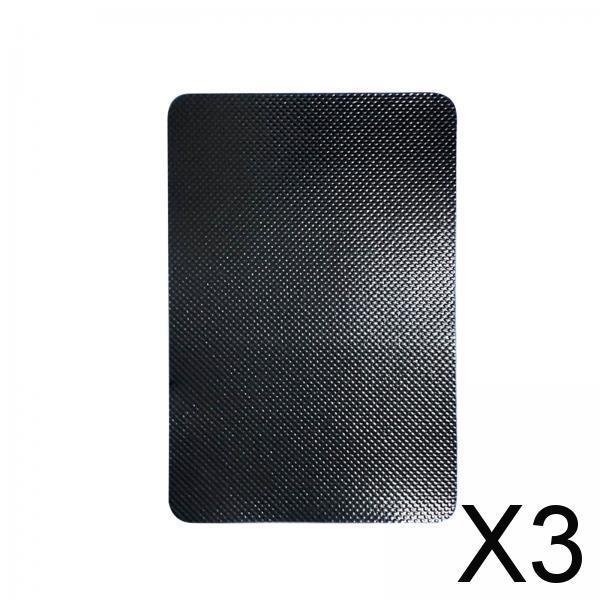 3xBoat Repair Patch 10cmx15cm PVC Repair Patches for Dinghy Raft Repair Tool Black