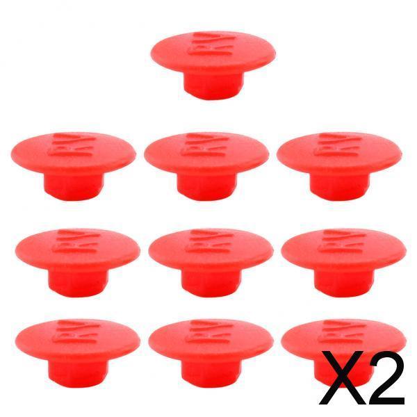 2x10pcs Hex Socket Allen Bolt Screw Hexagon Head Cover Cap Protector M5 Red