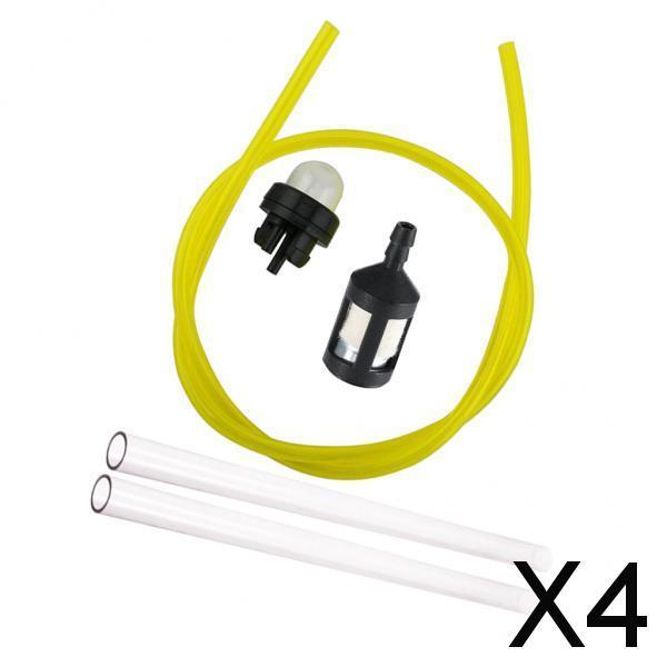 4xRubber Primer bulb Fuel filter HOSE for Husqvarna