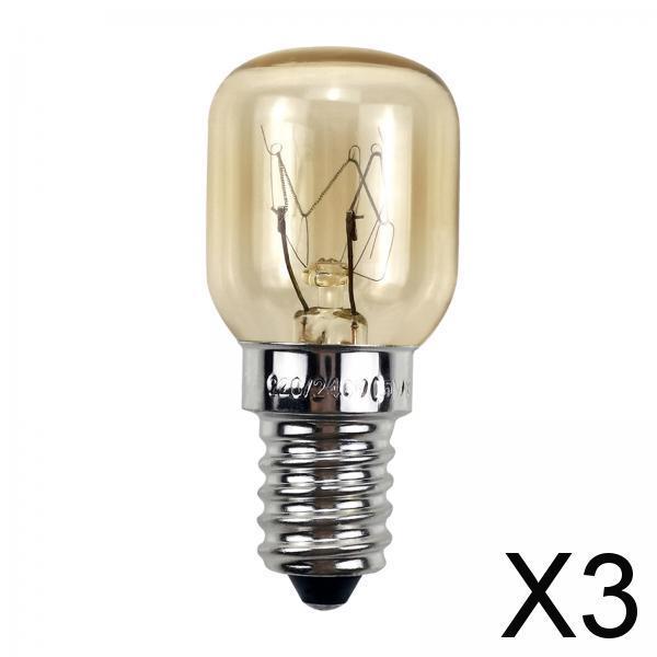3x2Pcs Oven Light Bulb 2700K Microwave Light Bulb for Refrigerator Stoves Oven 25 W
