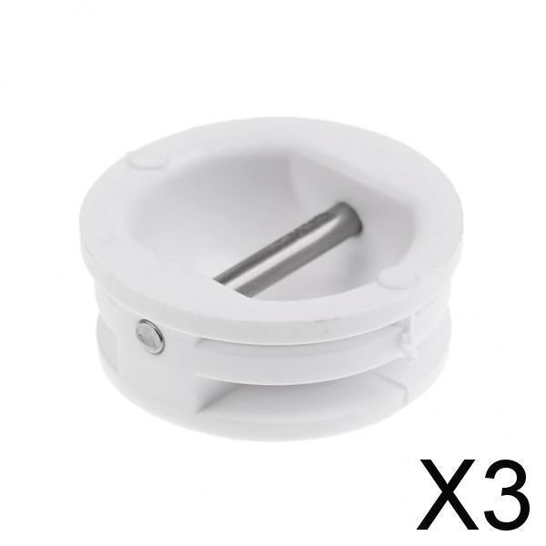 3xSurf Leash Leg Surfboard SUP Longboard Legrope Deck Plug 3cm Diameter White