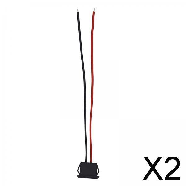 2xUSB C Connector Female Socket Power Cable to 2 Pin Wire Accessory 3A Current Black No Terminal 