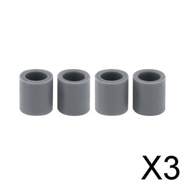 3x4Pcs Rubber Rollers Durable Rubber Roller Wheel for Electric Cutting Machine Gray