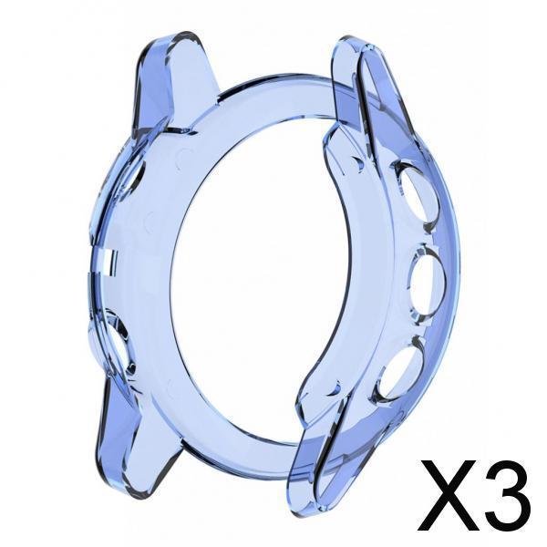 3xSmart Watch Silica Gel Protective Case Cover For garmin fenix 5X Blue