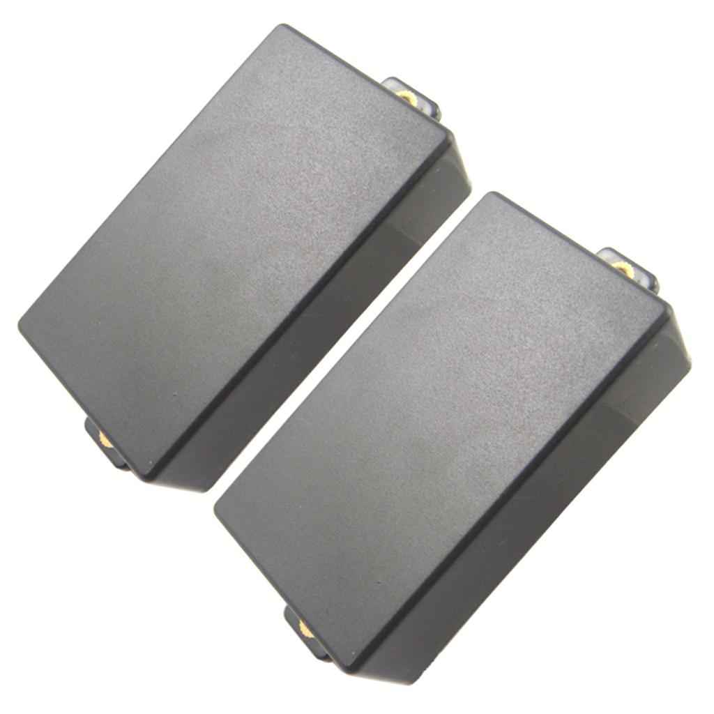 No Hole Closed Electric Guitar Pickup Humbucker Covers Double Coil Black