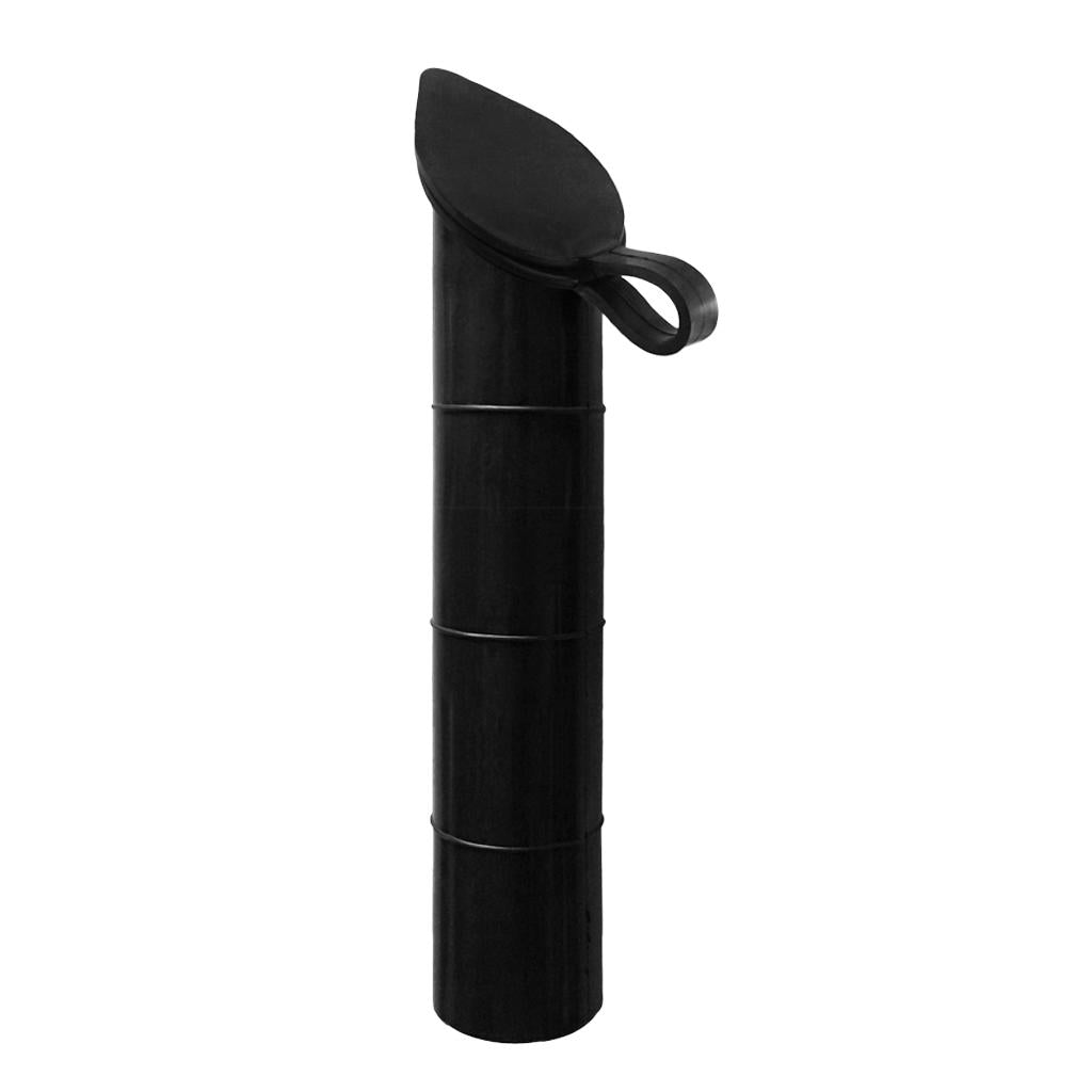 Fishing Rod Holder Rubber Inner Sleeve Tube Liner with Cap Cover 30 Degree