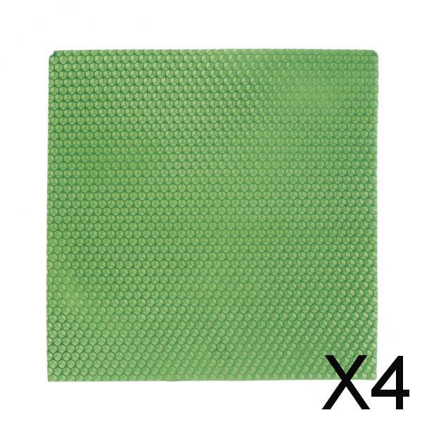 4x20x20cm honeycomb beeswax slice pieces for pillar candle taper DIY  green
