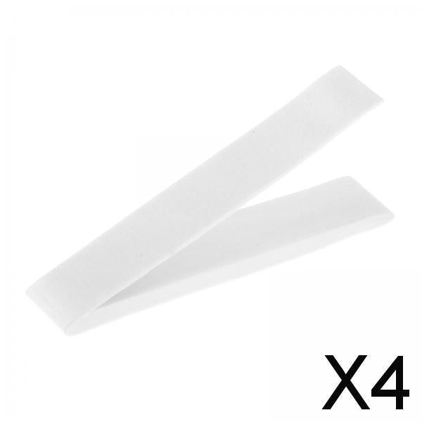 4xBadminton Tennis Racket Head Protector Sticker Frame Protective Tapes Guard White