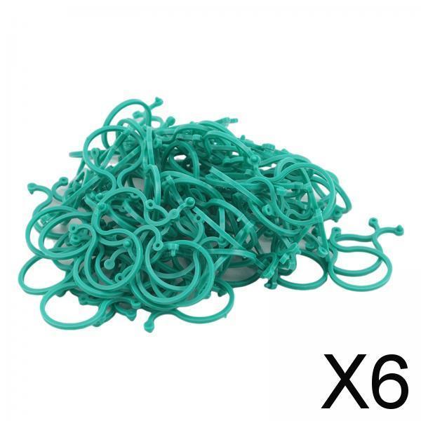 6x100 Pcs Plant Clips Trellis Connecting for Supporting Straightening Trellis
