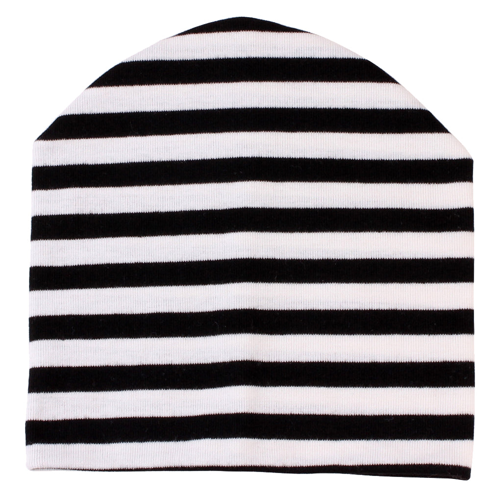 Girl&Boy Baby Infant Winter Warm Crochet Knit Hat Beanie Cap Black stripe