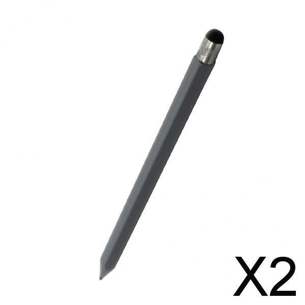 2xHigh-precision Capacitive Resistive Touch Screen Pen Stylus for Table gray