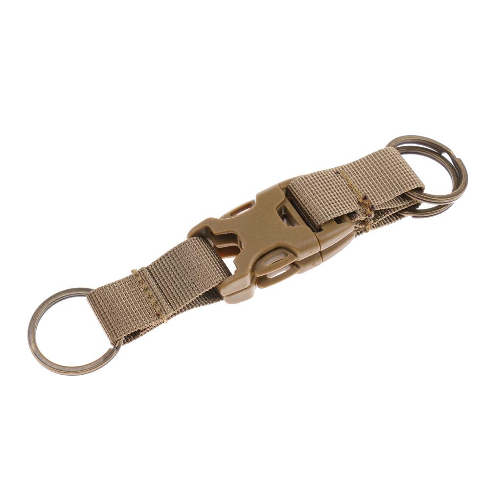 Outdoor Tactics Carabiner High Strength Nylon Backpack key Khaki