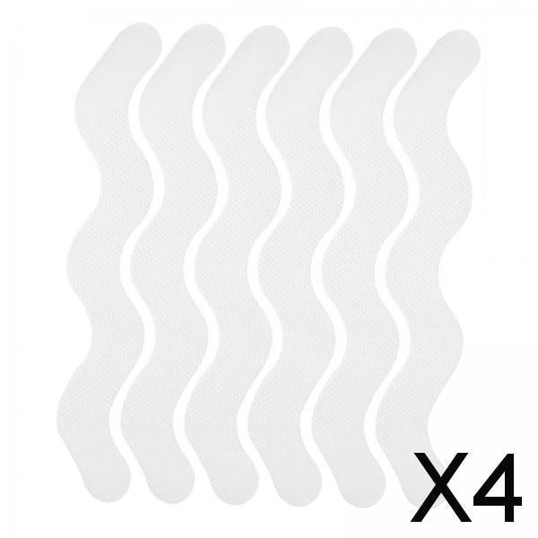 4x6x Shower Stickers Floor Treads Nonslip Decals for Bathroom Bath Tub Ladders