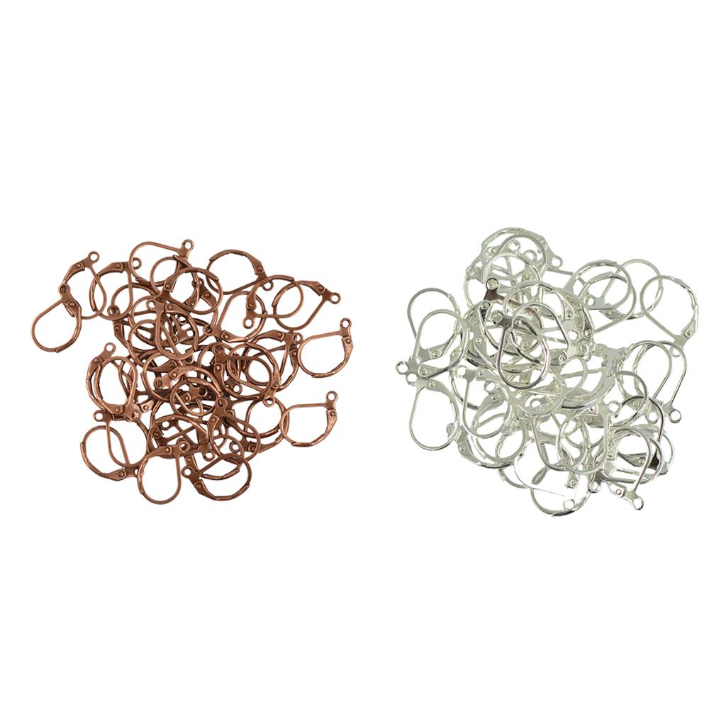 100Pcs French Leverback Earrings Hook Ear Wire Ear Findings for DIY Earrings