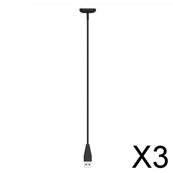 3x1PC Magnetic USB Charging Cable for Luxe Smart Watch  1M with Reset Button