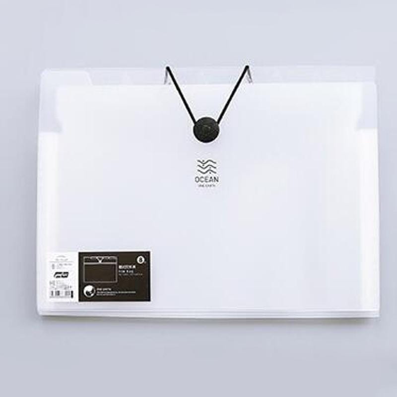 Multi-layer Buckle Matte Transparent Folder Information Booklet 8 Layer, Specification:A4