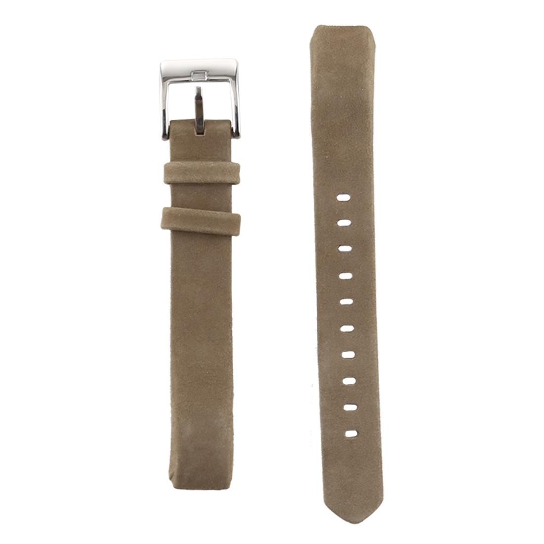 Smart Watch Shiny Leather Watchband for Fitbit Alta (Light Brown)