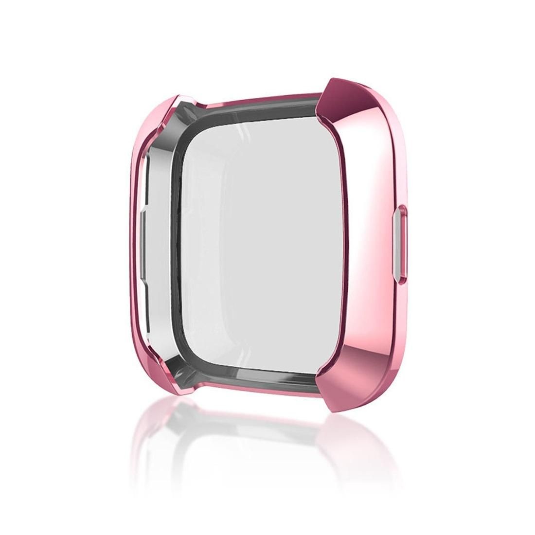 Smart Watch Soft TPU Protective Case for Fitbit Versa (Pink)