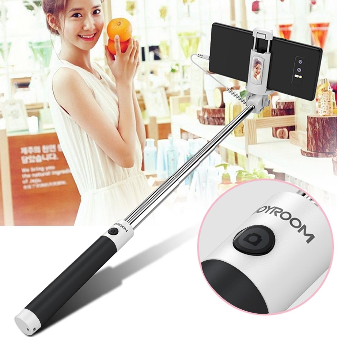 JOYROOM ZB14 Hand Grip Monopod Wired Control Telescoping Selfie Stick (Black)