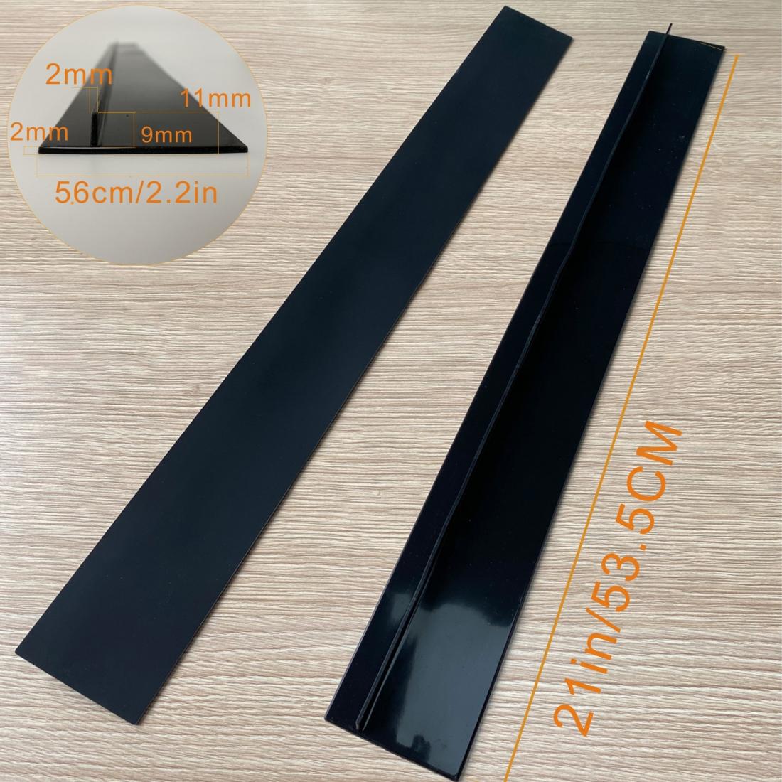 2 PCS 21 inches Gas Stove Slit Strip Antifouling Dustproof Waterproof Kitchen Sealing Strip (White)