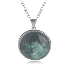 Multielement Alloy Noctilucent Starlight Gemstone Pendant Necklace (A2036)