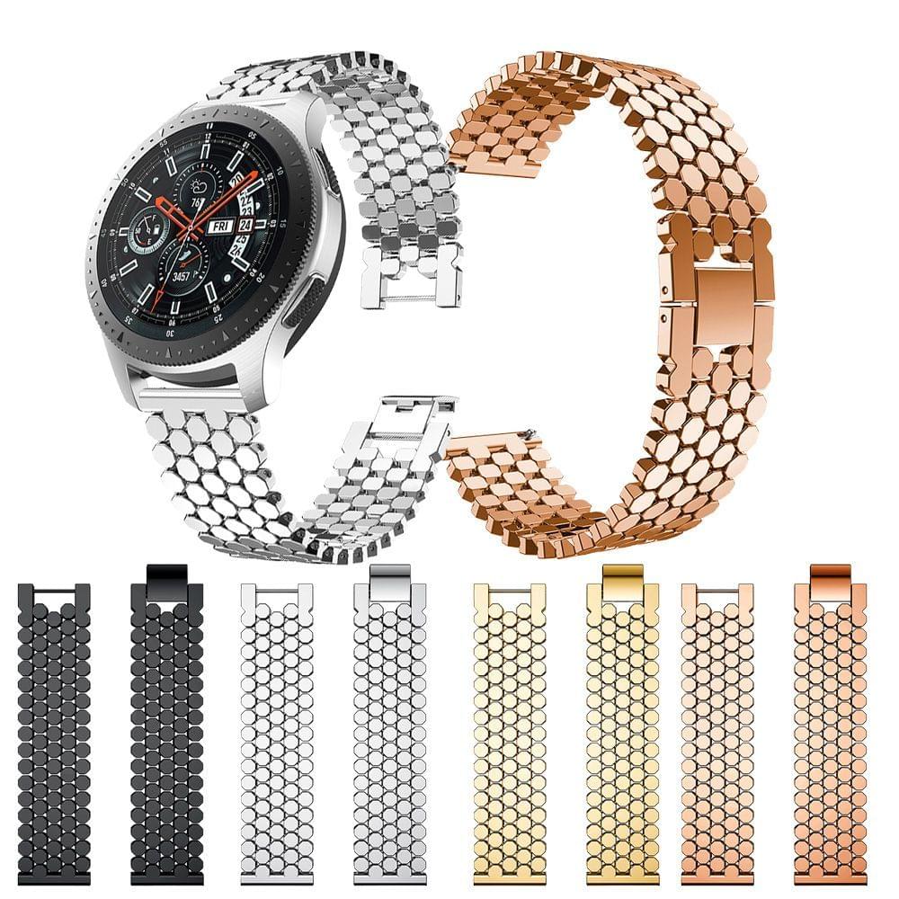 Uniqkart for Samsung Gear S3 Watch 22mm Stainless Alloy Steel Strap