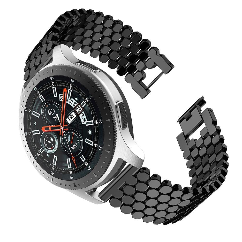 Uniqkart for Samsung Gear S3 Watch 22mm Stainless Alloy Steel Strap