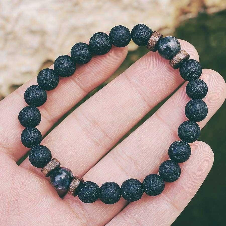 Men Bracelet Natural Moonstone Bead Tibetan Buddha Bracelet chakra Lava Stone Diffuser Bracelets Men Jewelry gift Drop Shipping (3)